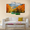 Overcast landscape of Konitsa Bridge Greece Multi Panel Canvas Wall Art