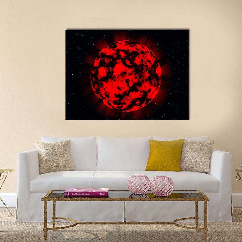 EXPLOSION in deep space Multi Panel Canvas Wall Art