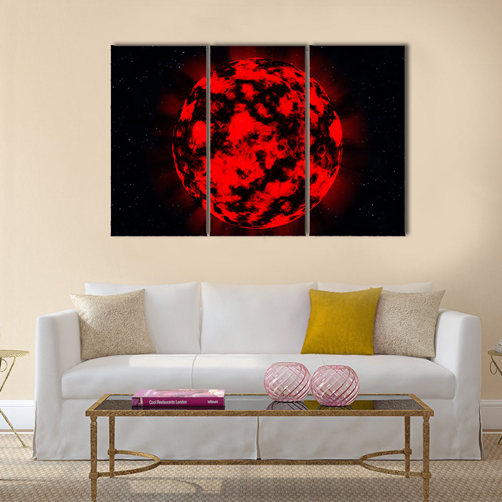 EXPLOSION in deep space Multi Panel Canvas Wall Art