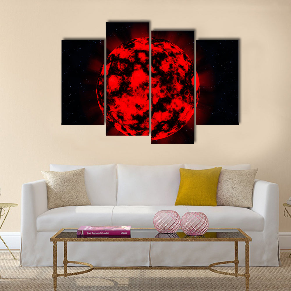 EXPLOSION in deep space Multi Panel Canvas Wall Art