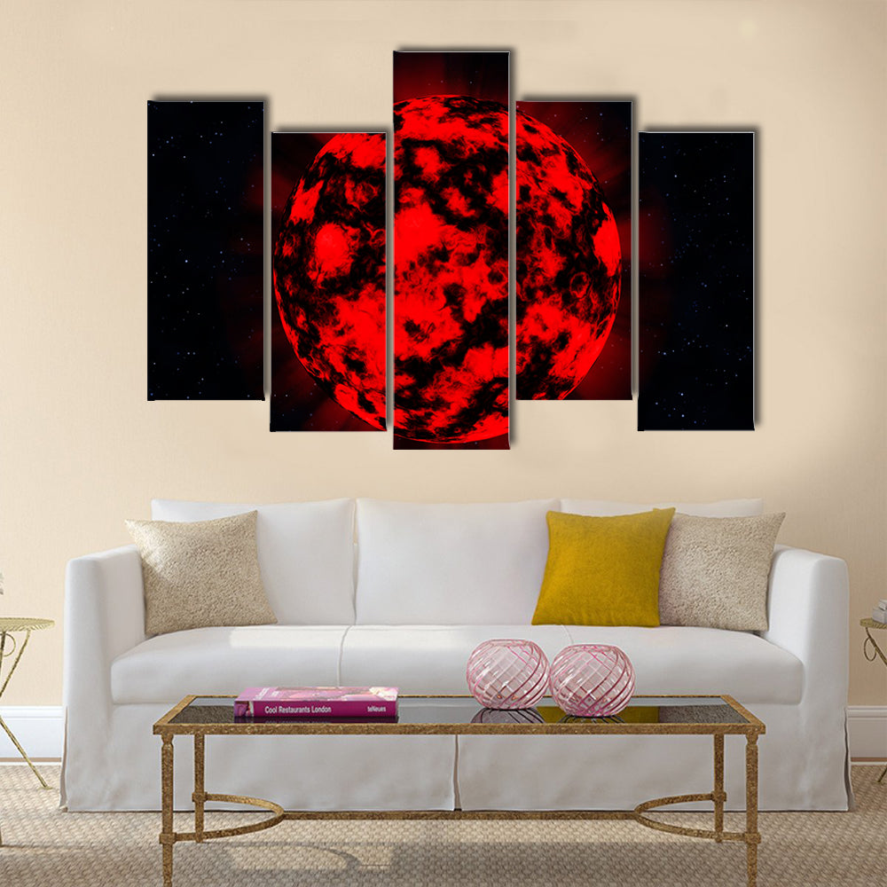 EXPLOSION in deep space Multi Panel Canvas Wall Art