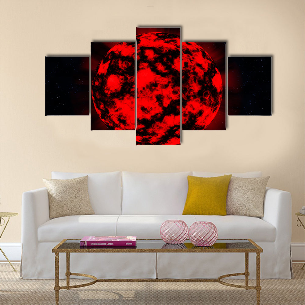 EXPLOSION in deep space Multi Panel Canvas Wall Art