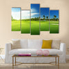 Golf course in Dominican republic Multi Panel Canvas Wall Art