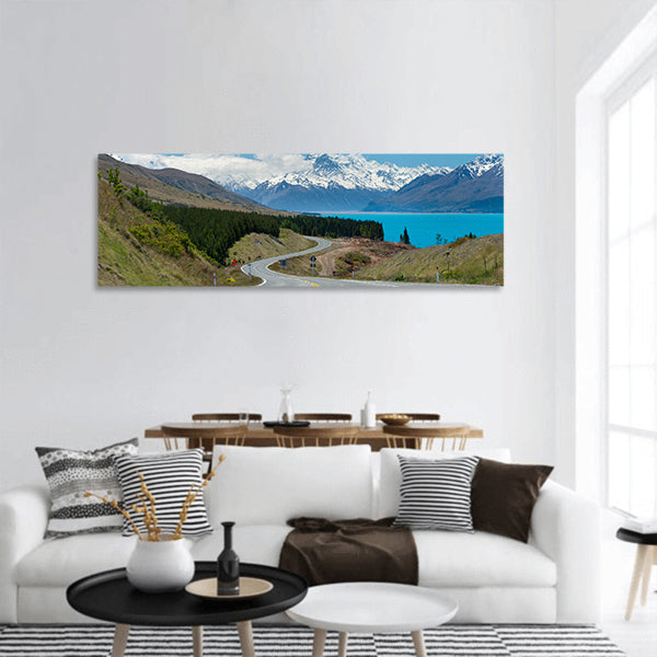 Mt.Cook South Island, New Zealand panoramic canvas wall art