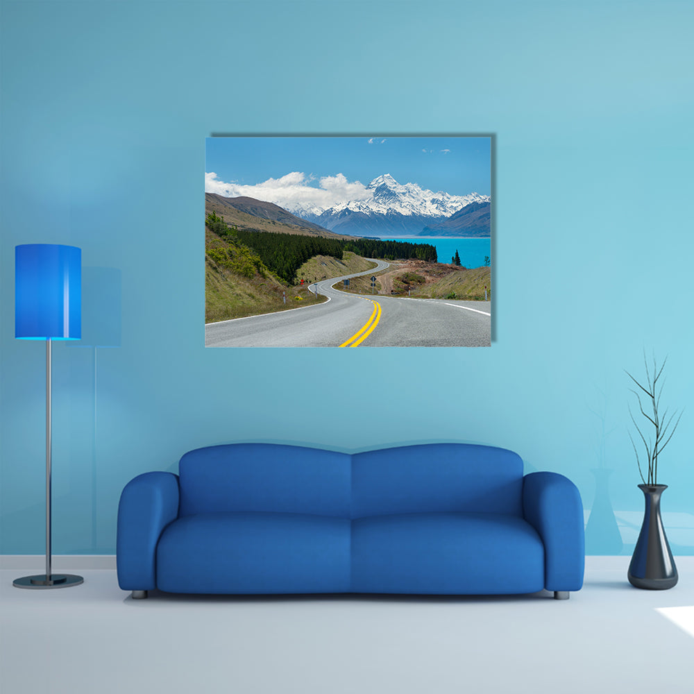 Mt. Cook In South Island New Zealand Multi Panel Canvas Wall Art