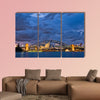 A view of Sydney Harbor Twilight multi panel canvas wall art