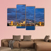 A view of Sydney Harbor Twilight multi panel canvas wall art