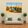 Umm al-Ma Lake - Idyllic Oasis In The Awbari Sand Sea, Sahara Desert, Libya, Multi Panel Canvas Wall Art