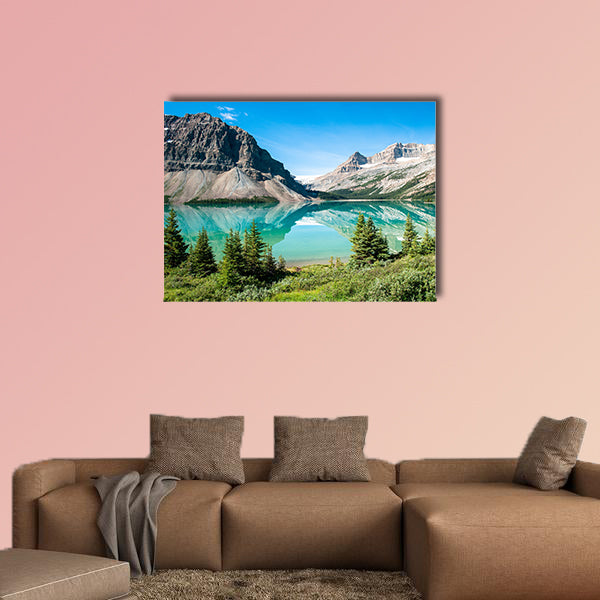 Bow Lake Panorama at the Icefield Parkway in Banff National Park wall art
