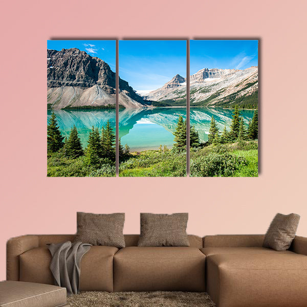 Bow Lake Panorama at the Icefield Parkway in Banff National Park wall art