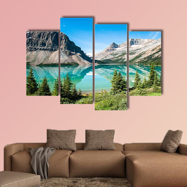 Bow Lake Panorama at the Icefield Parkway in Banff National Park wall art