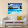 Landscape with swimming pool in Cadlao island multi panel canvas wall art