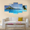 Landscape with swimming pool in Cadlao island multi panel canvas wall art