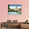 View on Tiber and St Peter Basilica in Vatican multi panel canvas wall art