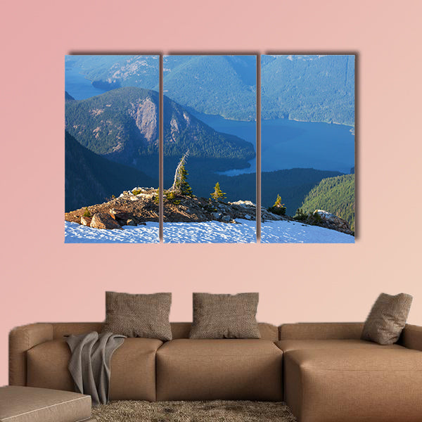 Diablo Lake, Washington multi panel canvas wall art