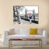 London cityscape, including tower bridge Multi panel canvas wall art