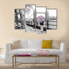 London cityscape, including tower bridge Multi panel canvas wall art