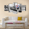 London cityscape, including tower bridge Multi panel canvas wall art