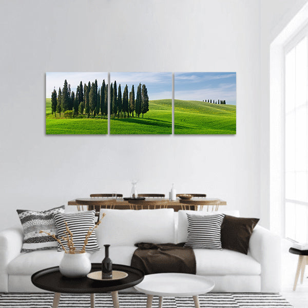 Landscape in Tuscany panoramic canvas wall art