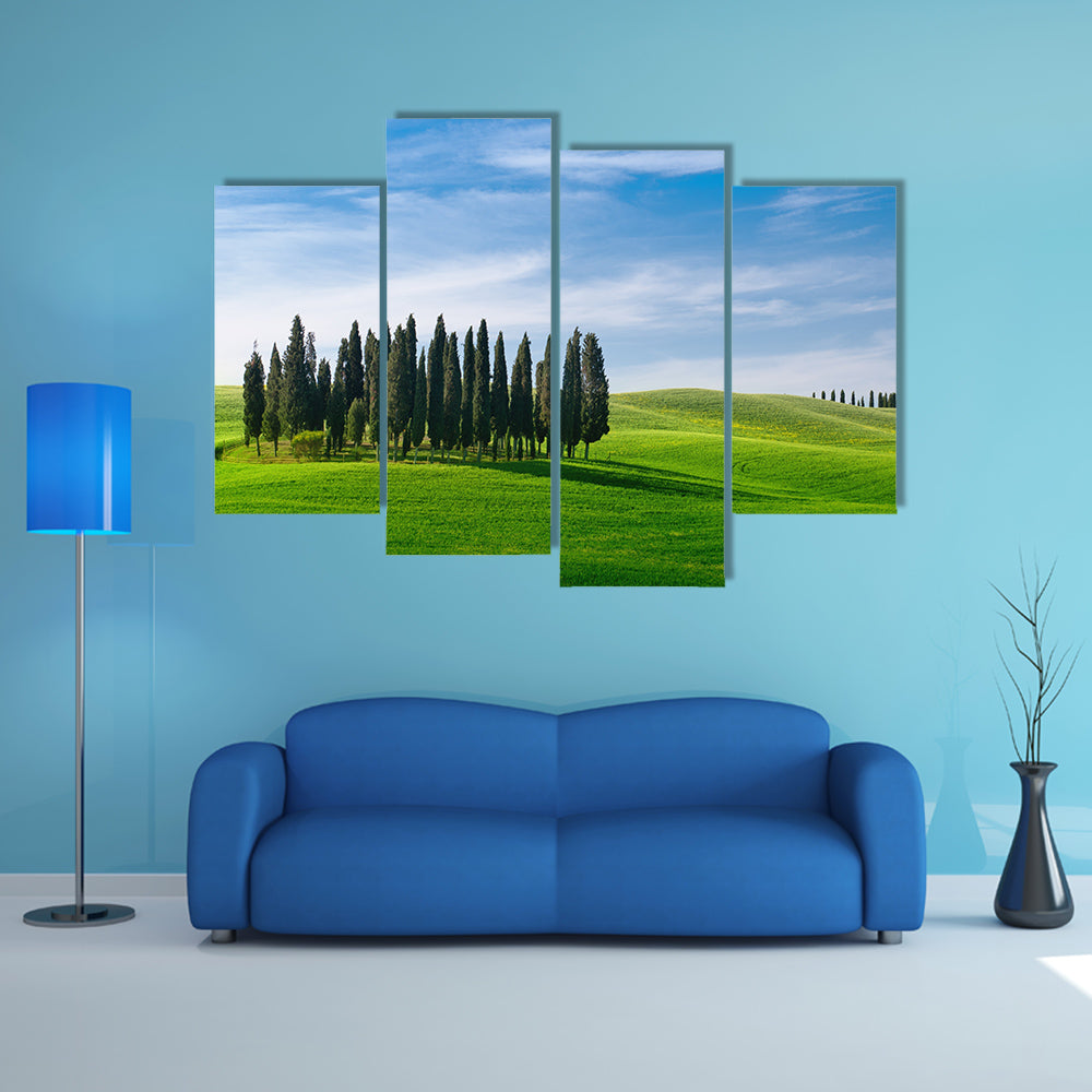 beautiful view of Landscape in Tuscany multi panel canvas wall art