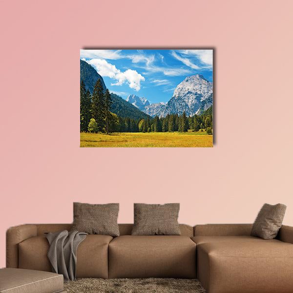 Swiss Alps summer mountain landscape Multi panel canvas wall art
