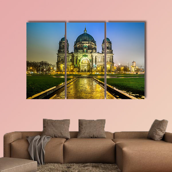 Berliner Dom, is the colloquial name for the Supreme Parish in Berlin multi panel canvas wall art