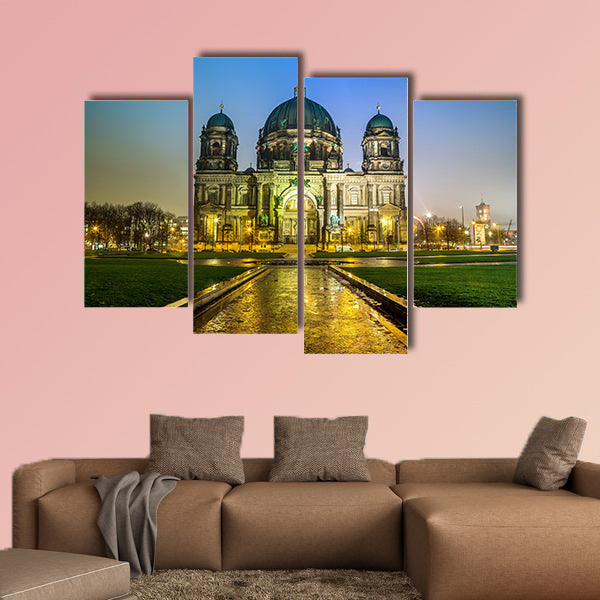 Berliner Dom, is the colloquial name for the Supreme Parish in Berlin multi panel canvas wall art