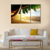 Sunrise on Caribbean beach Multi panel canvas wall art