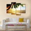 Sunrise on Caribbean beach Multi panel canvas wall art