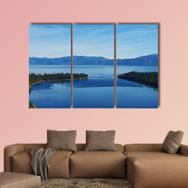 Lake Tahoe with Emerald Bay, California multi panel canvas wall art