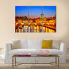 Night view at St Peter s Cathedral Multi panel canvas wall art