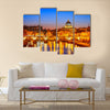 Night view at St Peter s Cathedral Multi panel canvas wall art