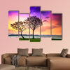 Lake Balaton with a very nice sunset at summer multi panel canvas wall art