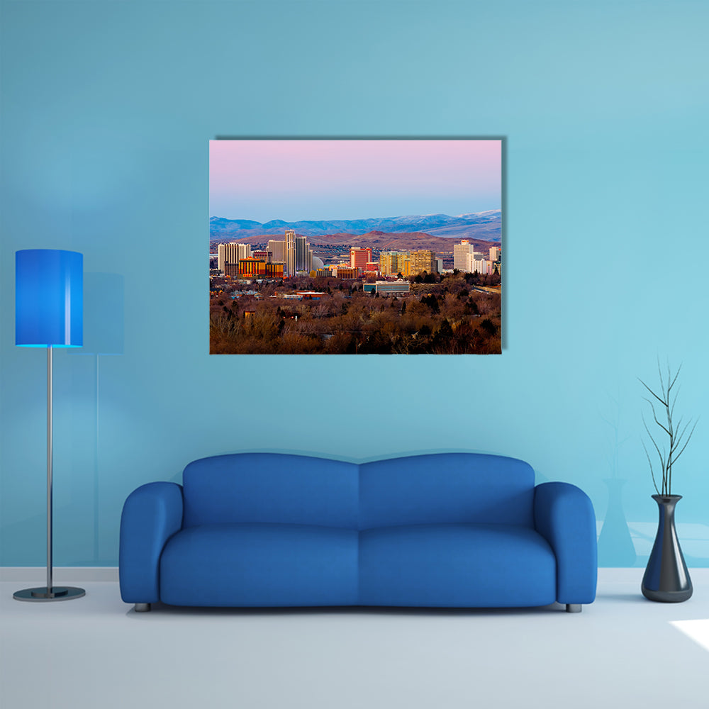 Reno, known as The Biggest Little City in the World, multi panel canvas wall art