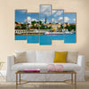 View on Orthodox Cathedral Church over river Sava Multi panel canvas wall art