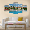 View on Orthodox Cathedral Church over river Sava Multi panel canvas wall art