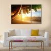 Beautiful Sunrise on Caribbean beach Multi panel canvas wall art