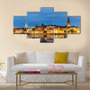 Evening summer scenery of the Old Town Sweden multi panel canvas wall art