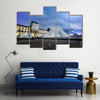 Louvre Museum and Pyramid at night Multi Panel Canvas Wall Art