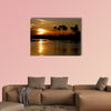 Sunset Zambezi Zimbabwe Victoria Falls Multi panel canvas wall art