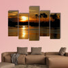 Sunset Zambezi Zimbabwe Victoria Falls Multi panel canvas wall art