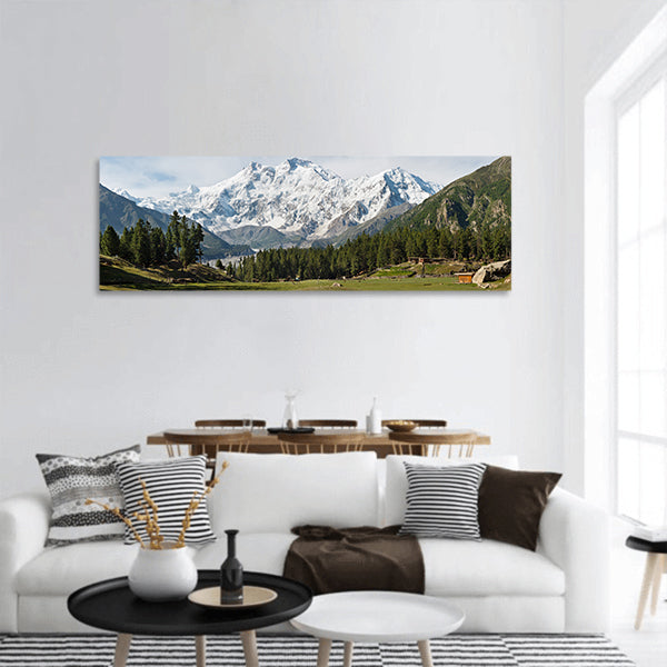 Nanga Parbat and Fairy Meadows panoramic canvas wall art
