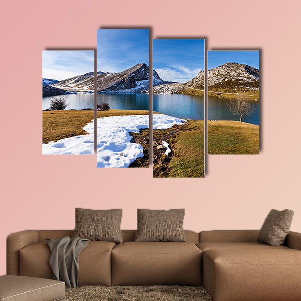 Lake Enol Multi panel canvas wall art