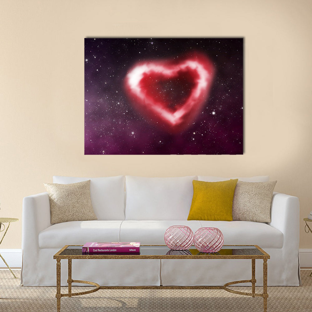 Heart nebula Multi Panel Canvas Wall Art