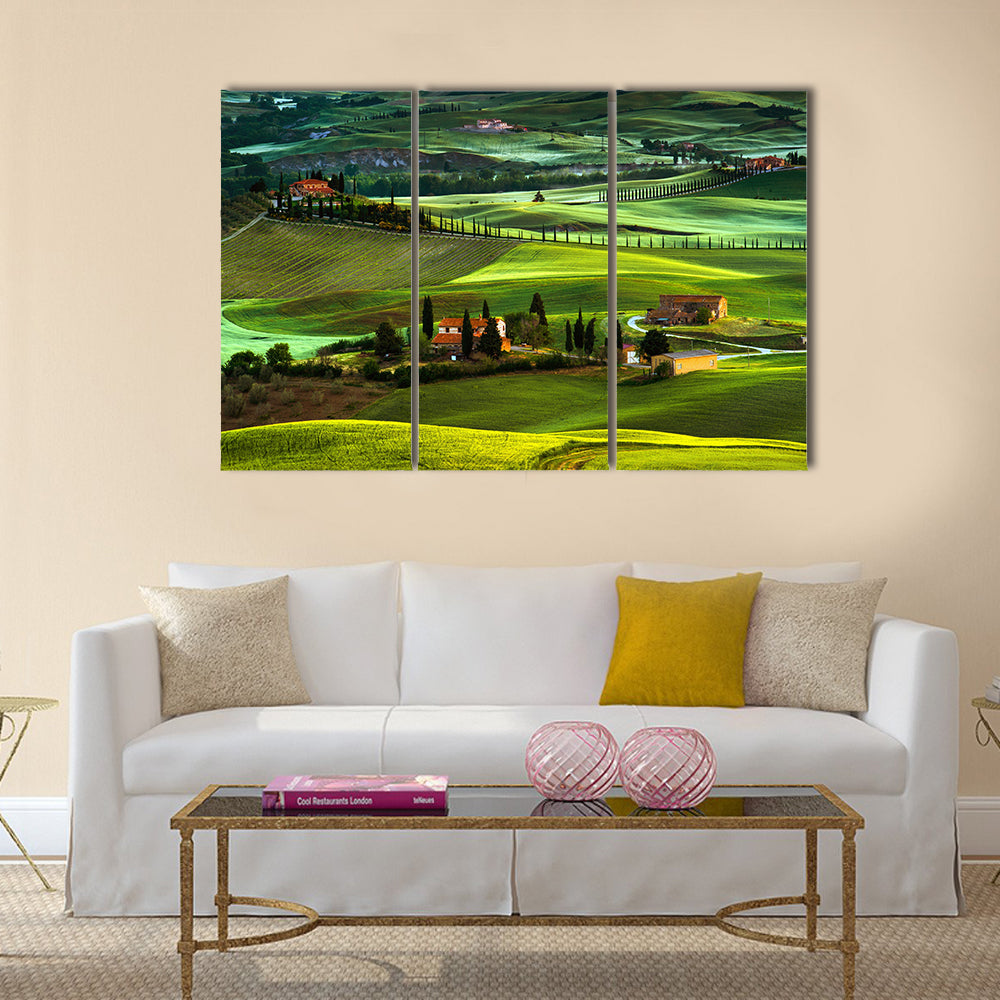 The most beautiful Landscape in Tuscany Multi Panel Canvas Wall Art