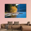 Beautiful day at the Wakatipu Lake in New Zealand multi panel canvas wall art