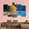 Beautiful day at the Wakatipu Lake in New Zealand multi panel canvas wall art