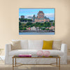 Quebec City skyline over river Multi panel canvas wall art