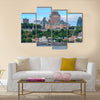 Quebec City skyline over river Multi panel canvas wall art