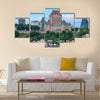 Quebec City skyline over river Multi panel canvas wall art